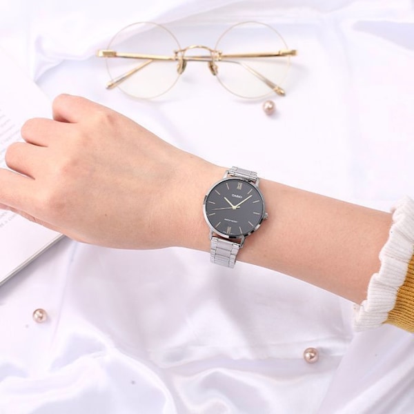 Ur - CASIO - LTP-VT01D-1B - Kvarts - Rustfrit stål - Analog