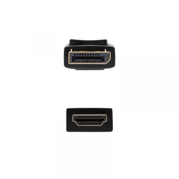Videokabel - Nanocable - 10.15.4300 - Længde 0,5 m - DisplayPort-stik - HDMI-stik