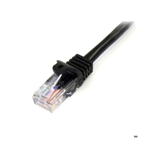 STARTECH Hookless Cat5e UTP netværkskabel - 10m sort - Anti-Snag RJ45 Ethernet ledning - Patch kabel