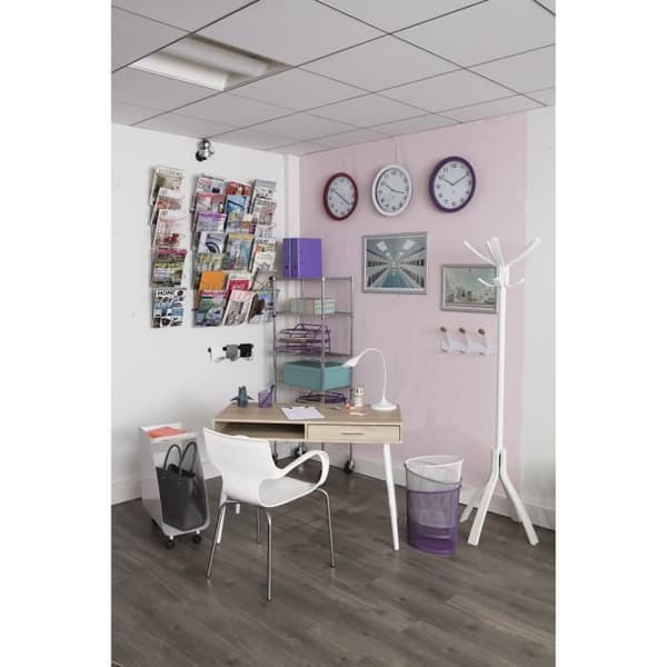 ALBA Silent ur 38cm quartz - Metal grå Grå