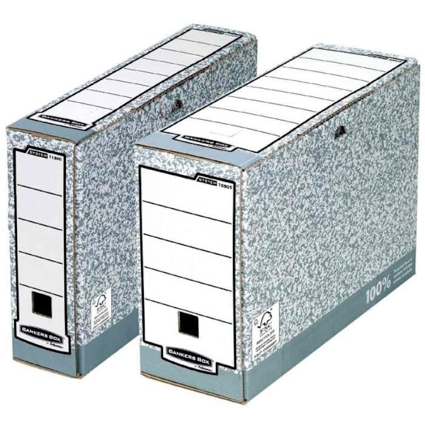Arkivlåda - Fellowes - Bankers Box - 100% återvunnen - Format A4