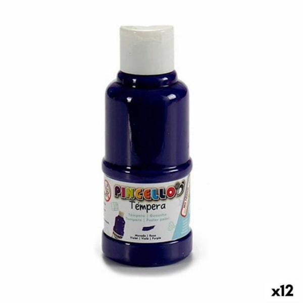 Maling - Pincello - Violet Gouache - 120 ml - 12 Enheder - Mixet Lila