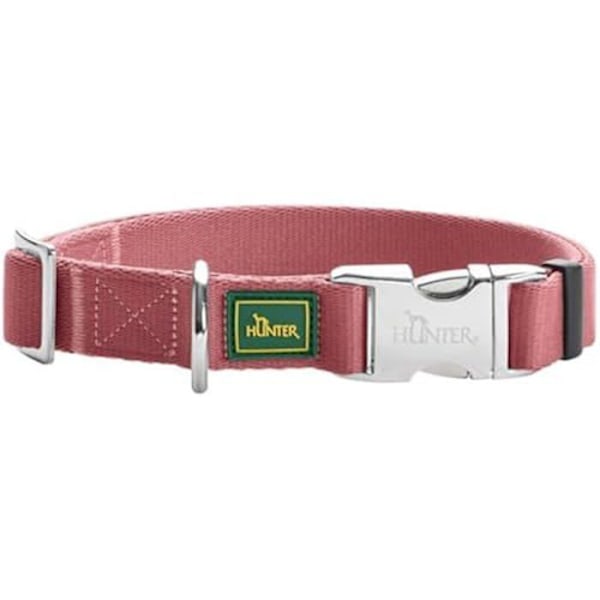 Halskæde - HUNTER - Inari - Aluminium - Pastelrød - Størrelse M - Justerbar og holdbar Pastel rød