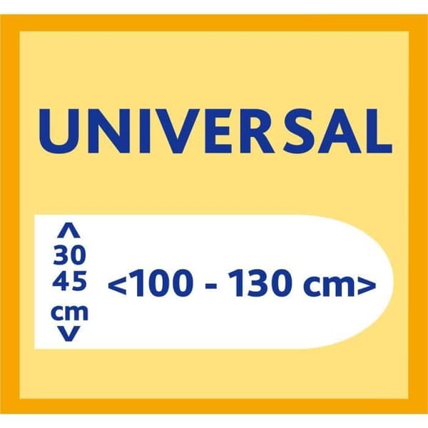 Vileda Rapid, Strykbrädesöverdrag, Bomull, Grå, 1300 x 450 mm, 225 mm, 55 mm Grå