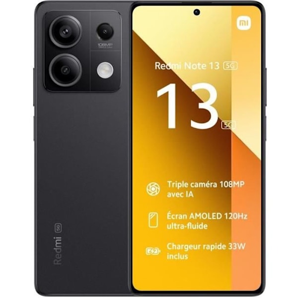 Redmi Note 13 5G Black 8 Gt + 256 Gt musta