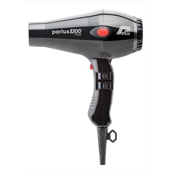 Hårtørrer - PARLUX 3200 Plus - 1900W - Luftstrøm 71m3/h - 4 temperaturer - 2 hastigheder - Sort Sort