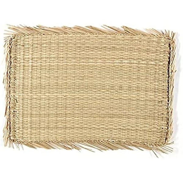 Bordstablett - ANDREA HOUSE - Rektangulärt - Marint algmönster - Beige färg - Utan montering beige
