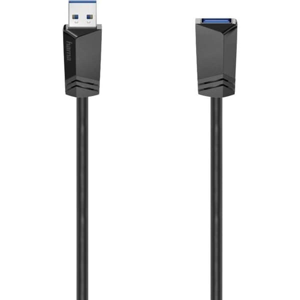 Hama USB-kabel USB 3.2 Gen1 (USB 3.0) USB-A han, USB-A hun 1,50 m sort 00200628