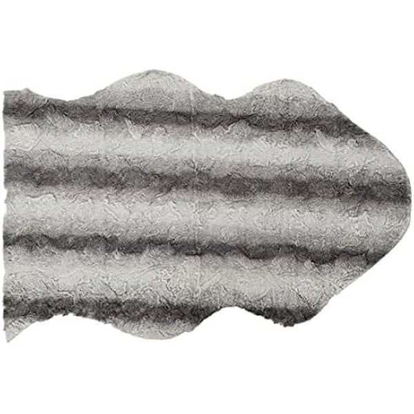 Matta - DKD Heminredning - Standard - Vit och ljusgrå - 60 x 90 cm - Modern vit och ljusgrå
