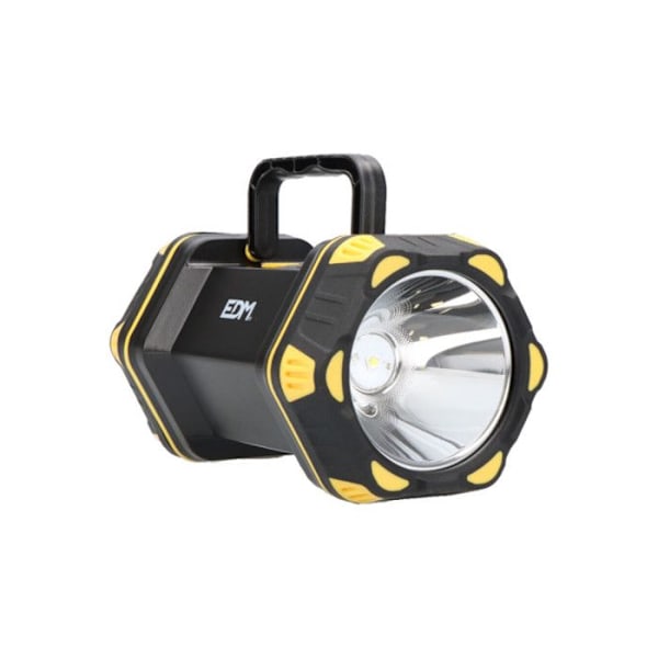 Ladattava LED-käsivalaisin - EDM - 400lm - Etu- ja sivuvalaistus - Akunkesto 17h - IP44 Vit, Röd