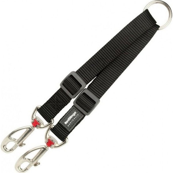 Koblingsstykke til hundesnor - Red Dingo - Sort - Justerbar - 1,5 x 20-26,5 cm - Tilbehør til hund sort