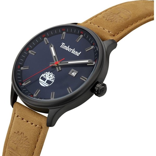 Ur - Timberland - TDWGB2102202 - Læder - Sort - Vandresistens 5 ATM sort, blå, brun