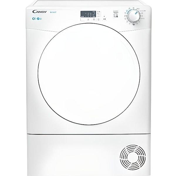 Candy CSEV8LF-S evakueringstørrer - Hævet tank - XXL koøje - 15 programmer - NFC Hvid