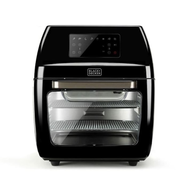Fritøser uden olie - Black & Decker - BXAF1200E - Sort - 1700 W - 12 L sort