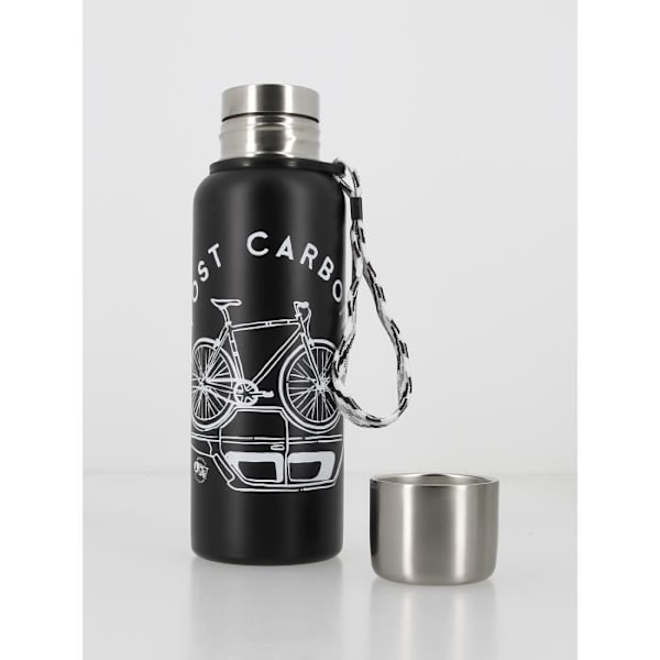 Isolationsflaske - Campei - Unik billede - 600 ml - Rustfrit stål - Sort Sort