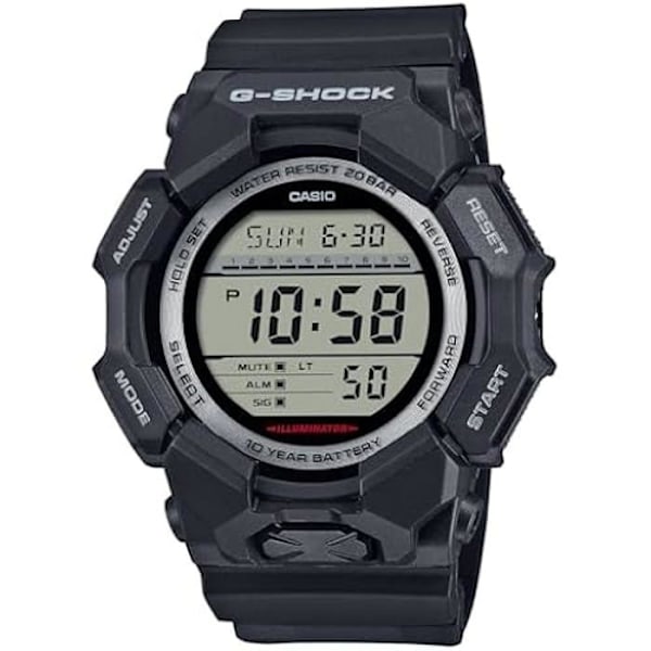 Ur - CASIO - GD-010-1ER - Sort - Digital - Vandtæt op til 20 bar Svart silver