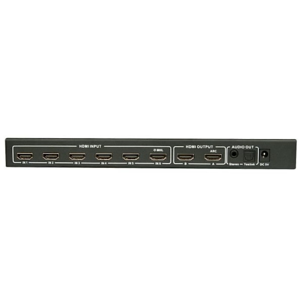 LINDY Switch Matrix HDMI 2.0 6x2 Video/Audio Switch PiP-toiminnolla 10.2G