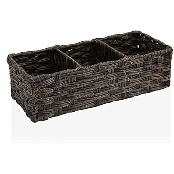 Korg - BIGBUY HOME - 3 fack - Polyeten - Brun Flerfärgad