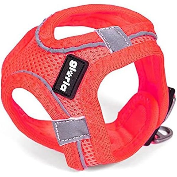 Koiran valjaat - GLORIA - Trek Star - Säädettävä - Pinkki - Koko XXXS (18-20 cm) Lyserød