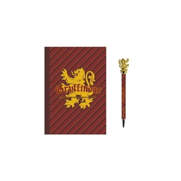 HARRY POTTER - Gryffindor Papirsæt - Notesblok + Pen - 2 stk