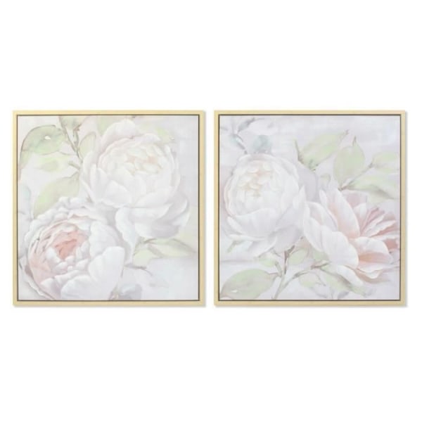 Kehys DKD Home Decor Flowers (80 x 4 x 80 cm) (2 kpl)