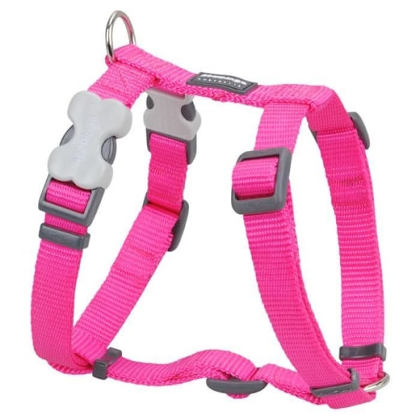 Hunde sele - Red Dingo - Fuchsia - Størrelse S - Modstandsdygtig - Komfortabel - D-ring i rustfrit stål Fuchsia