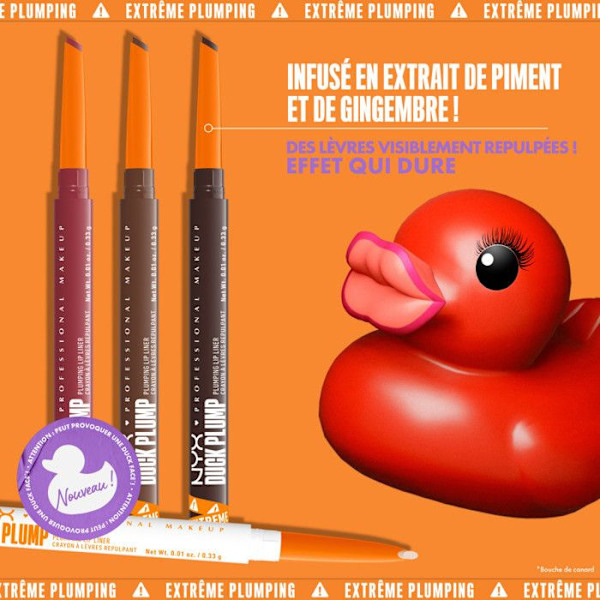 NYX Professional Makeup Duck Plump Plumping Huuliliner, huulikynä, jopa 10h kesto, mattapinta, Touch up Taupe Retouch Taupe