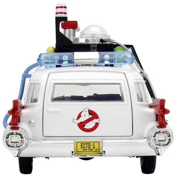 GOSTBUSTERS Figuuri - ECTO-1 - 1:24 - Valkoinen, musta ja punainen - Sekalainen - Lapsi Vitt, svart och rött