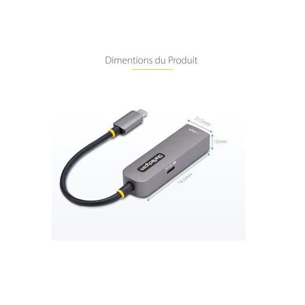 USB-C til Ethernet-adapter - STARTECH.COM - NIC - 1Gbps - 100W PD Pass-Through - Multi-OS