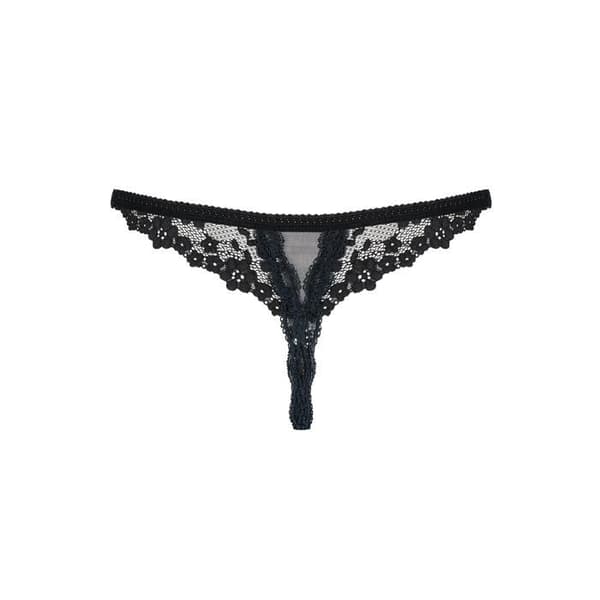 Obsessiivinen - Stringi ilman haarasaumaa Letica Sort L/XL