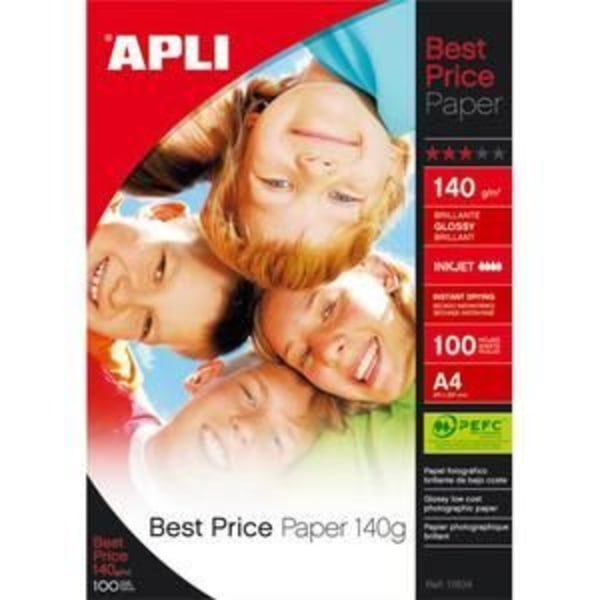 AGIPA blankt fotopapir - 100 ark - A4 format - 140g