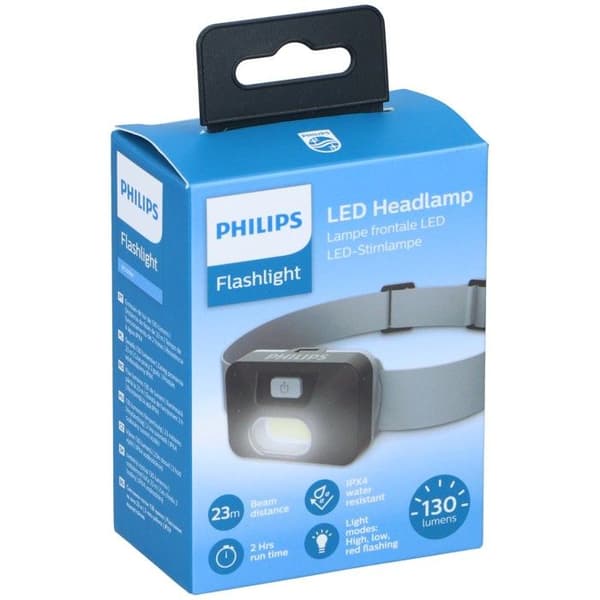 Philips LED-päähinevalaisin Grå