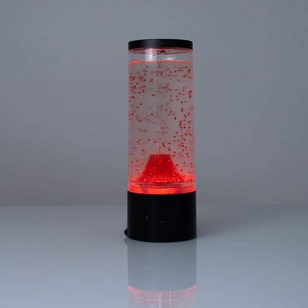 Lampe - I-TOTAL® - Vulkan - 30 cm - LED-belysning - Rød - Moderne design Rød