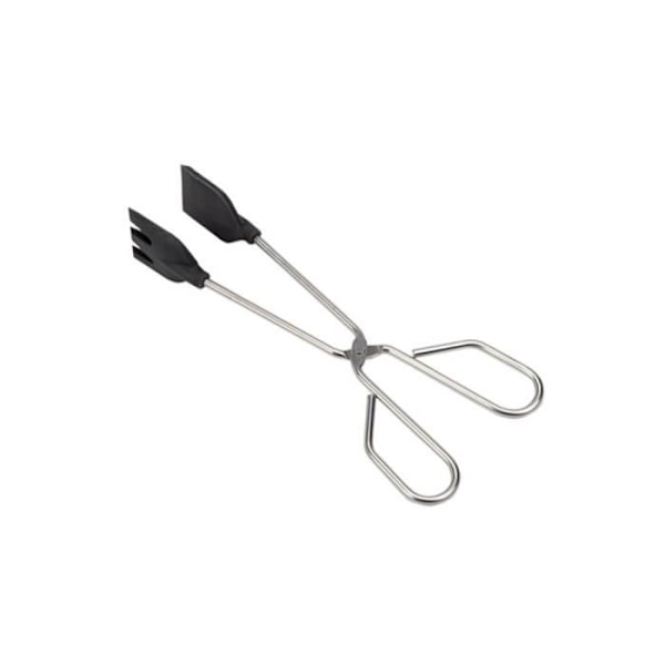 Rostfri tång. med silikonskyffel 30cm