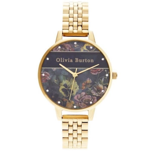 Ur - Olivia Burton - OB16VS01 - Læder og Rustfrit Stål - 34 mm - Kvarts