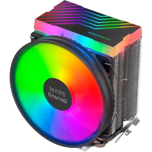 Ventirad processor - Mars Gaming - MCPU33 RGB - Sort - 11 cm - Kompatibel med Socket AM4