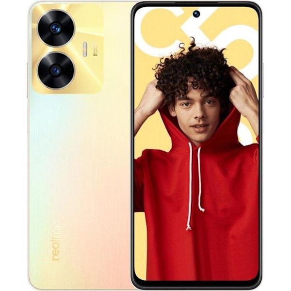 Realme C55 8GB Ram 256GB Guldregn i sollys SuperVOOC 33W Helio G88 A.I