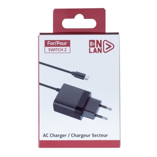 Oplader - ONLAN - Nintendo Switch 2 - Sort Svart