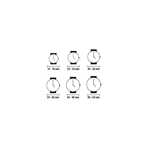 Ur - 666 Barcelona - 202 - Quartz - Læder - 5 ATM - 43 mm Svart silver
