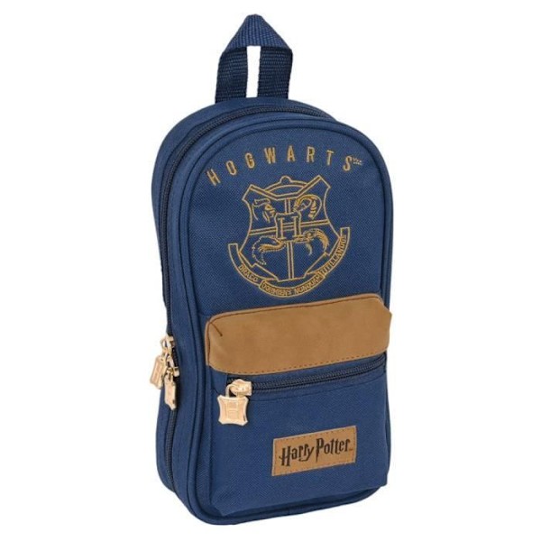 Pennfodral - SAFTA - Harry Potter - Brun och Marinblå - 12x23x5 cm - Magic Brun, Marinblå