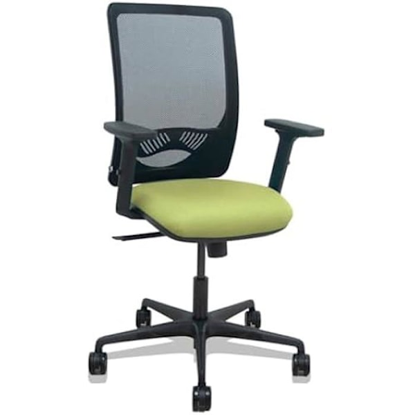 Zulema - Ergonomisk kontorstol med synkront mekanisme, 2D armlæn, sort åndbart netryg og Svart