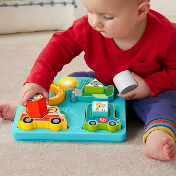 Puslespil Køretøjslegetøj - Fisher Price - Form og lyd - Dyr - Lyde og lys