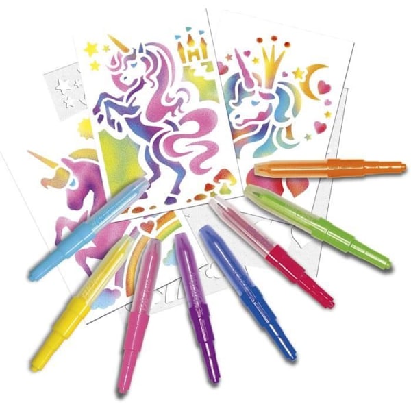 Sæt af aktiviteter Fantastiske Heste - LANSAY - BLOPENS - Airbrush-effekt - Fra 5 år