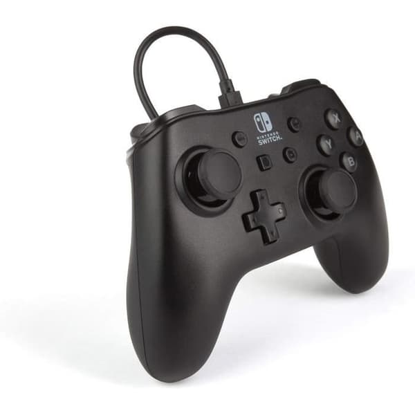 Langallinen ohjain - POWER A - Nintendo Switch - Mattamusta Mat sort