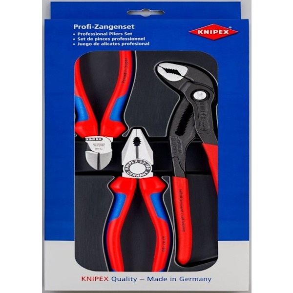 3 kpl Knipex yleispihtejä 180mm