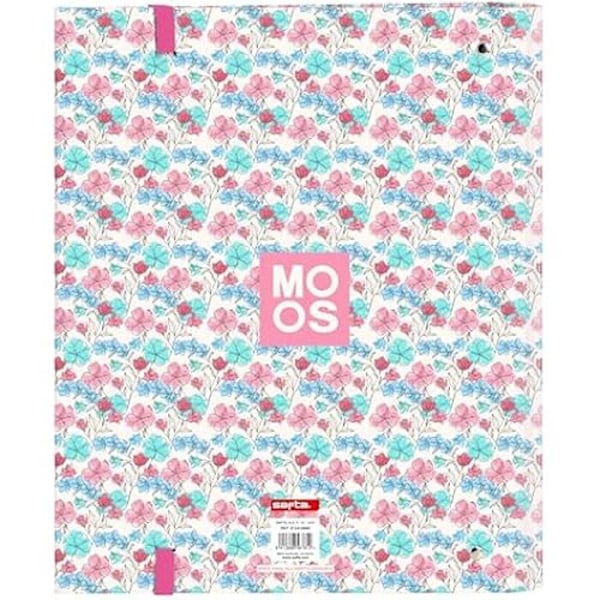 Moos Flores 4-rengaskansio 35 cm - SAFTA - Mukava ja monipuolinen - Sininen - Lapset - Yhteensopiva A4