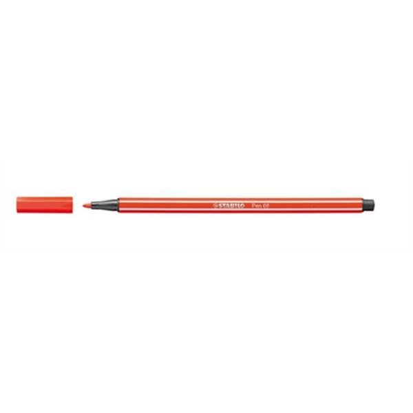 Feutre - Stabilo - Pen 68 - Vaaleanpunainen - 10 kappaletta - Viivan leveys 1 mm Röd