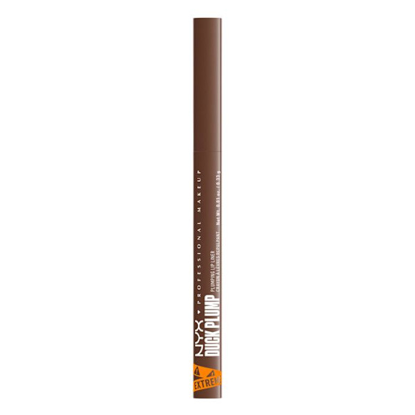 NYX Professional Makeup Duck Plump Plumping Huultenrajauskynä, huulipuna, jopa 10h kesto, matta viimeistely, Syringe Sienna