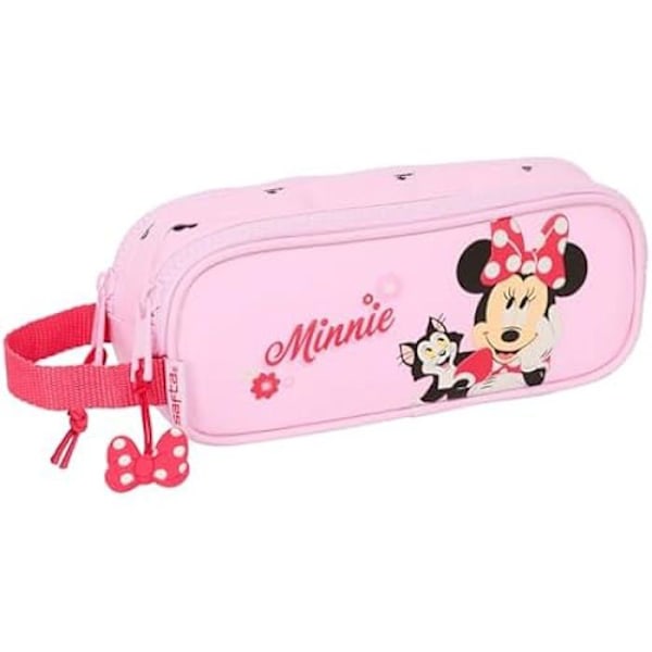 Trousse Double Barn - SAFTA - Minnie Mouse - Rosa - Syntetisk - Komfortabel Rosa