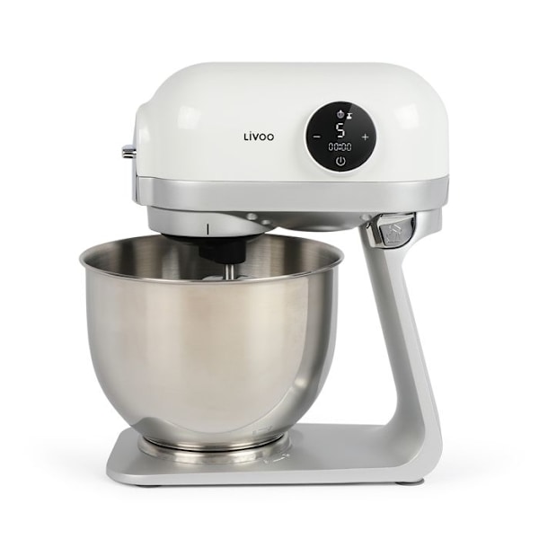 Robotterkøkken LIVOO DOP234 - 1200 Watt - 5 liter - Planetarisk bevægelse - 6 hastighedsniveauer